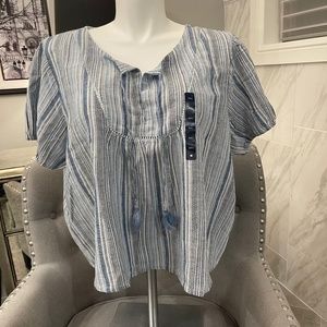 Luck Brand Short Sleeved Blouse